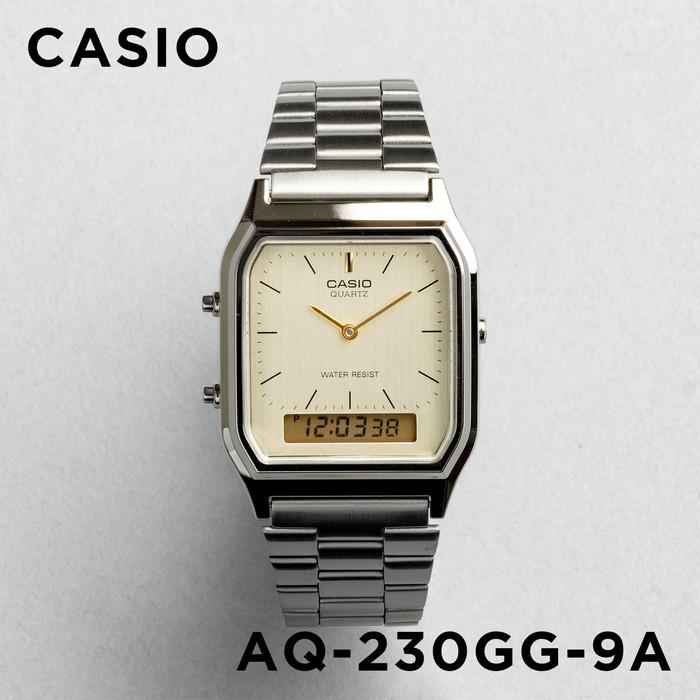 WW1830 Casio Vintage Dual Time Chain Watch AQ-230GG-9ADF