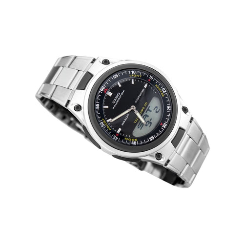 WW0126 Casio Youth Dual Time Chain Watch AW-80D-1AVDF