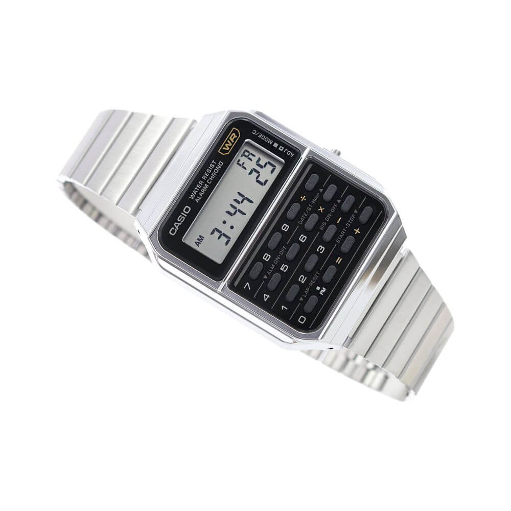 WW2941 Casio Vintage Calculator Chain Watch CA-500WE-1ADF