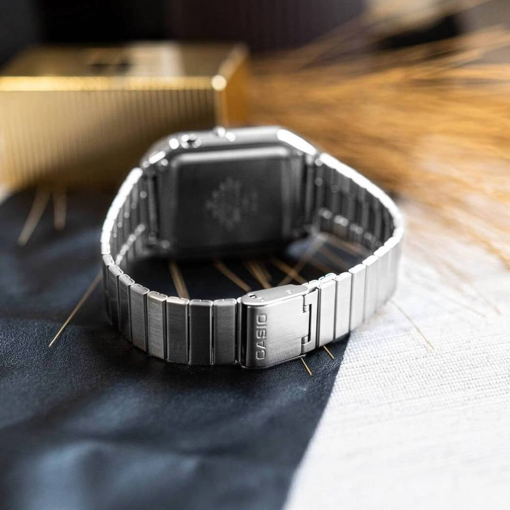 WW2941 Casio Vintage Calculator Chain Watch CA-500WE-1ADF