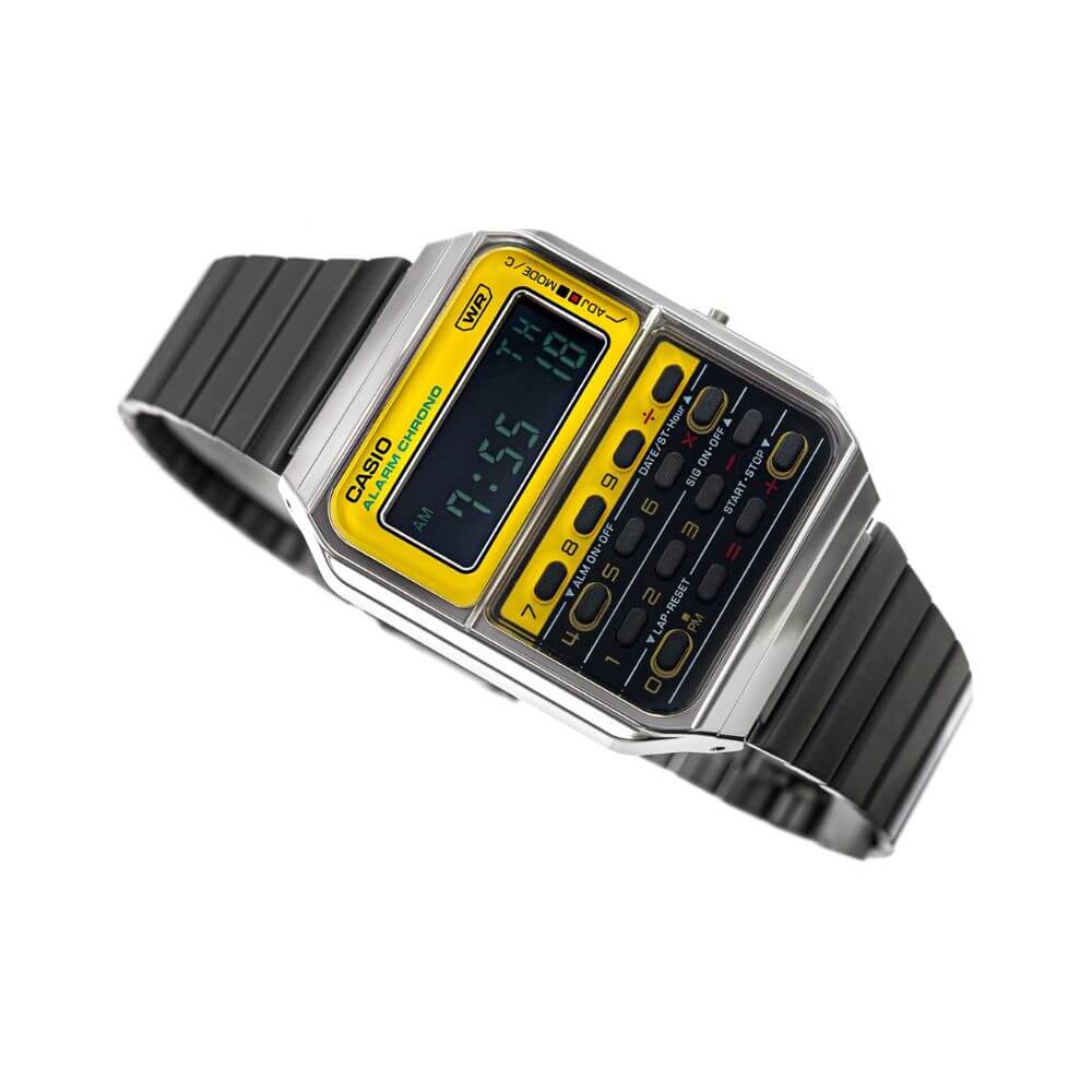 WW2946 Casio Vintage Calculator Chain Watch CA-500WEGG-9BDF