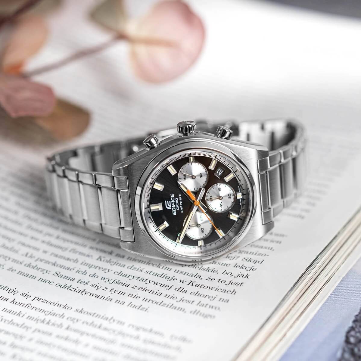 WW3144 Casio Edifice Sapphire Chronograph Chain Watch EFB-730D-1AVUDF