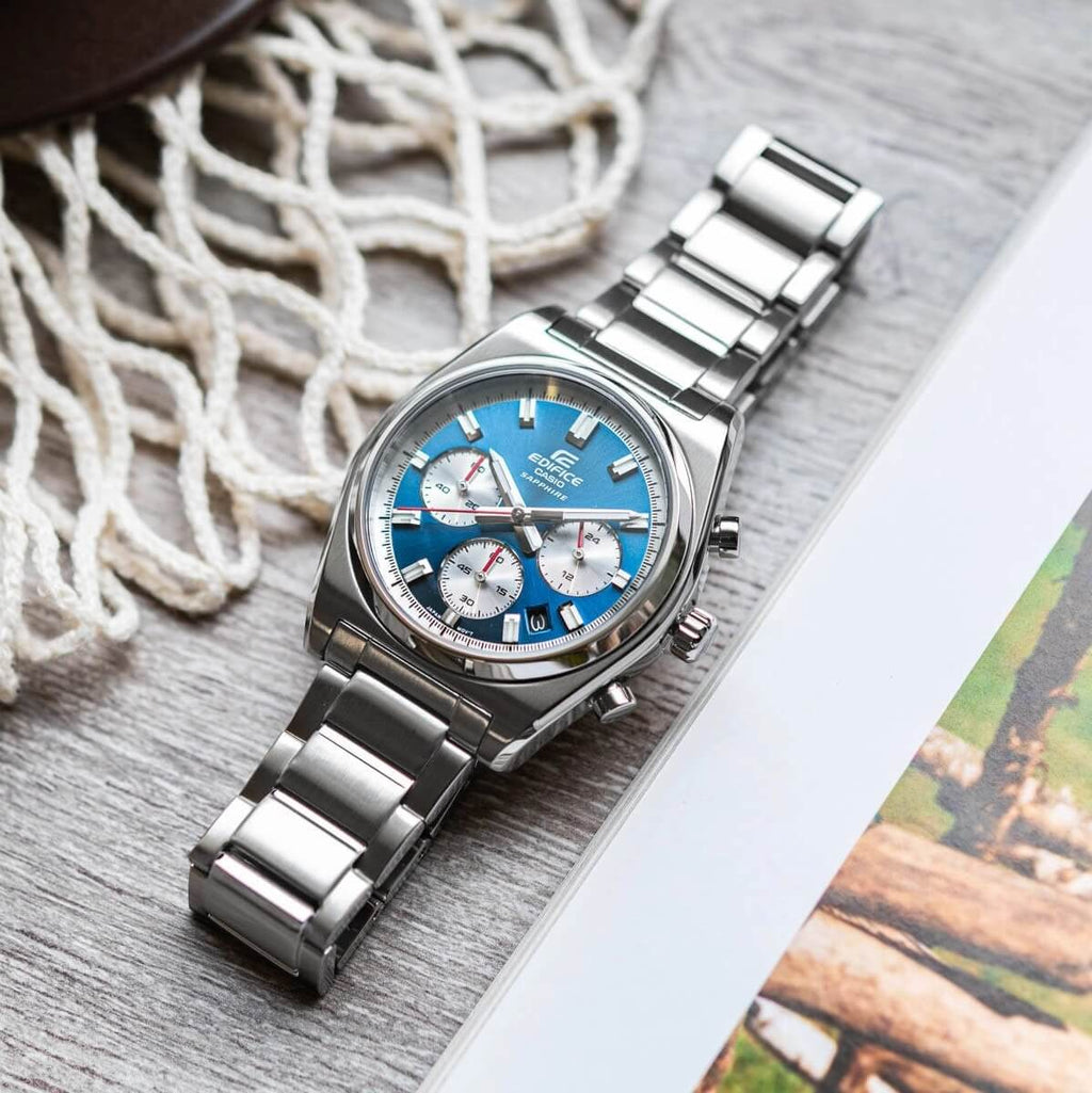 WW3145 Casio Edifice Sapphire Chronograph Chain Watch EFB-730D-2AVUDF