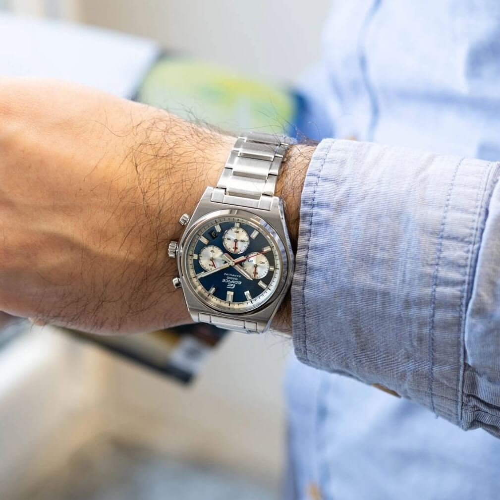 WW3145 Casio Edifice Sapphire Chronograph Chain Watch EFB-730D-2AVUDF