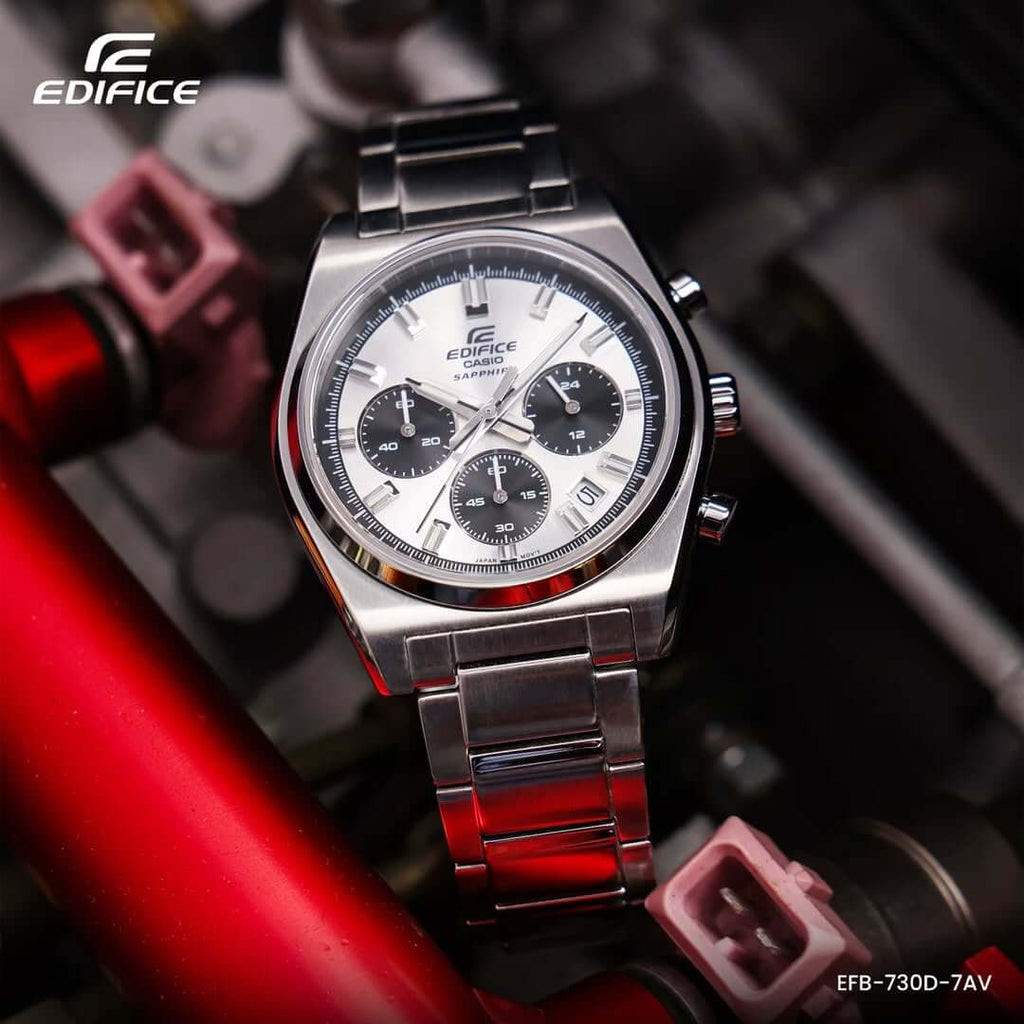 WW3148 Casio Edifice Sapphire Chronograph Chain Watch EFB-730D-7AVUDF