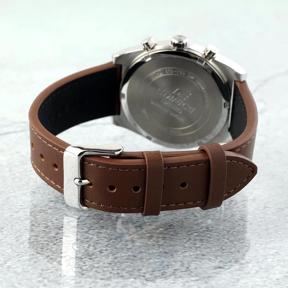 WW3149 Casio Edifice Sapphire Chronograph Leather Belt Watch EFB-730L-7AVUDF