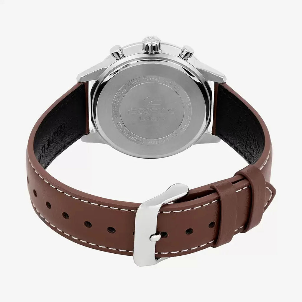 WW3178 Casio Edifice Chronograph Leather Belt Watch EFR-575L-7ADF