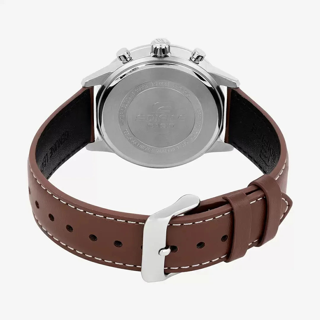 WW3178 Casio Edifice Chronograph Leather Belt Watch EFR-575L-7ADF