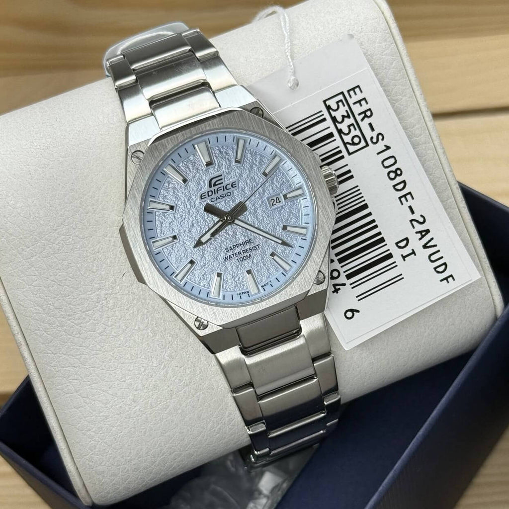 WW3116 Casio Edifice Sapphire Date Slim Chain Watch EFR-S108DE-2AVUDF