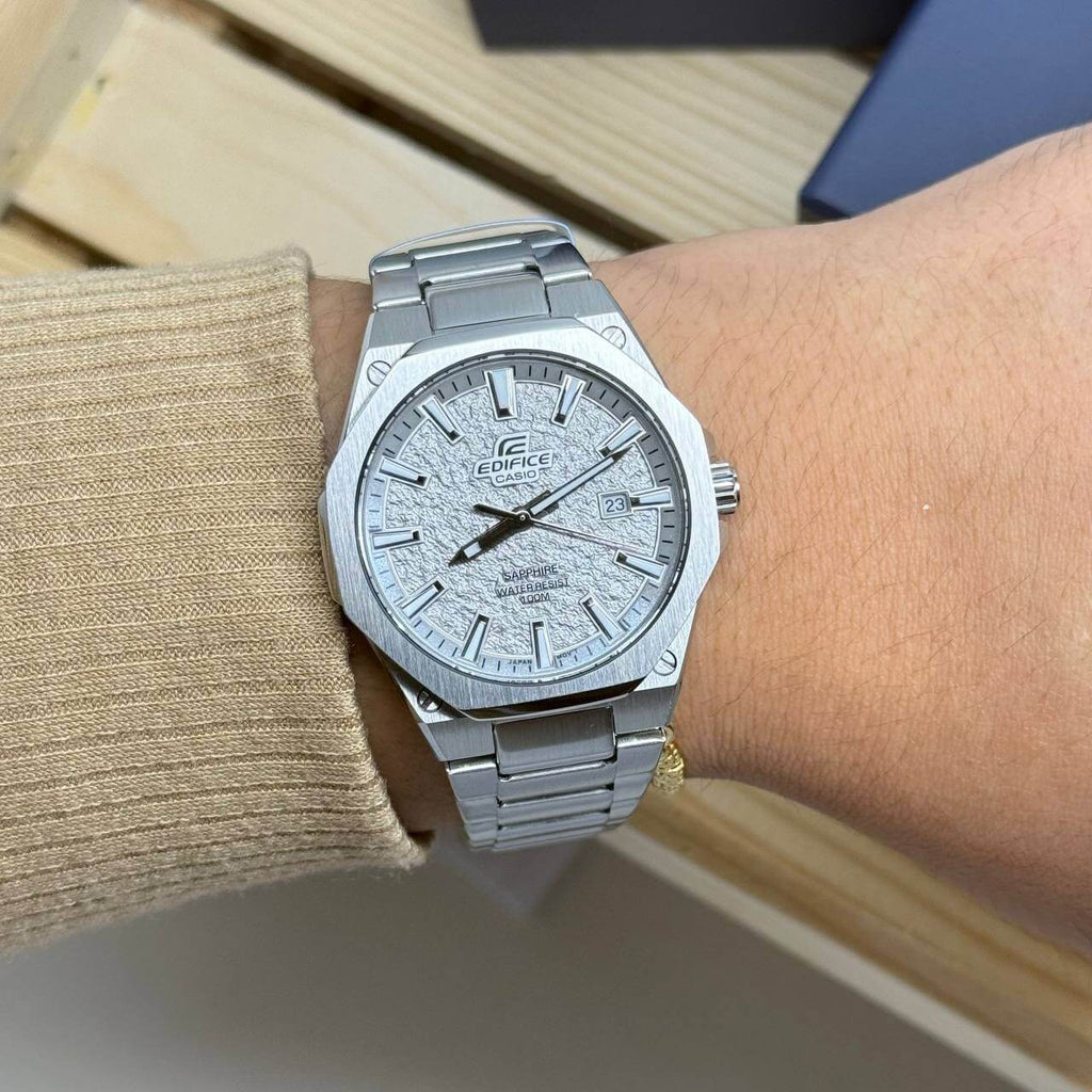 WW3118 Casio Edifice Sapphire Date Slim Chain Watch EFR-S108DE-8AVUDF