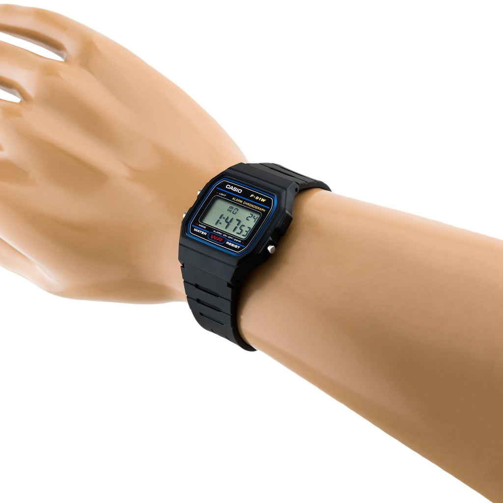 WW0490 Casio Vintage Digital Resin Belt Watch F-91W-1DG