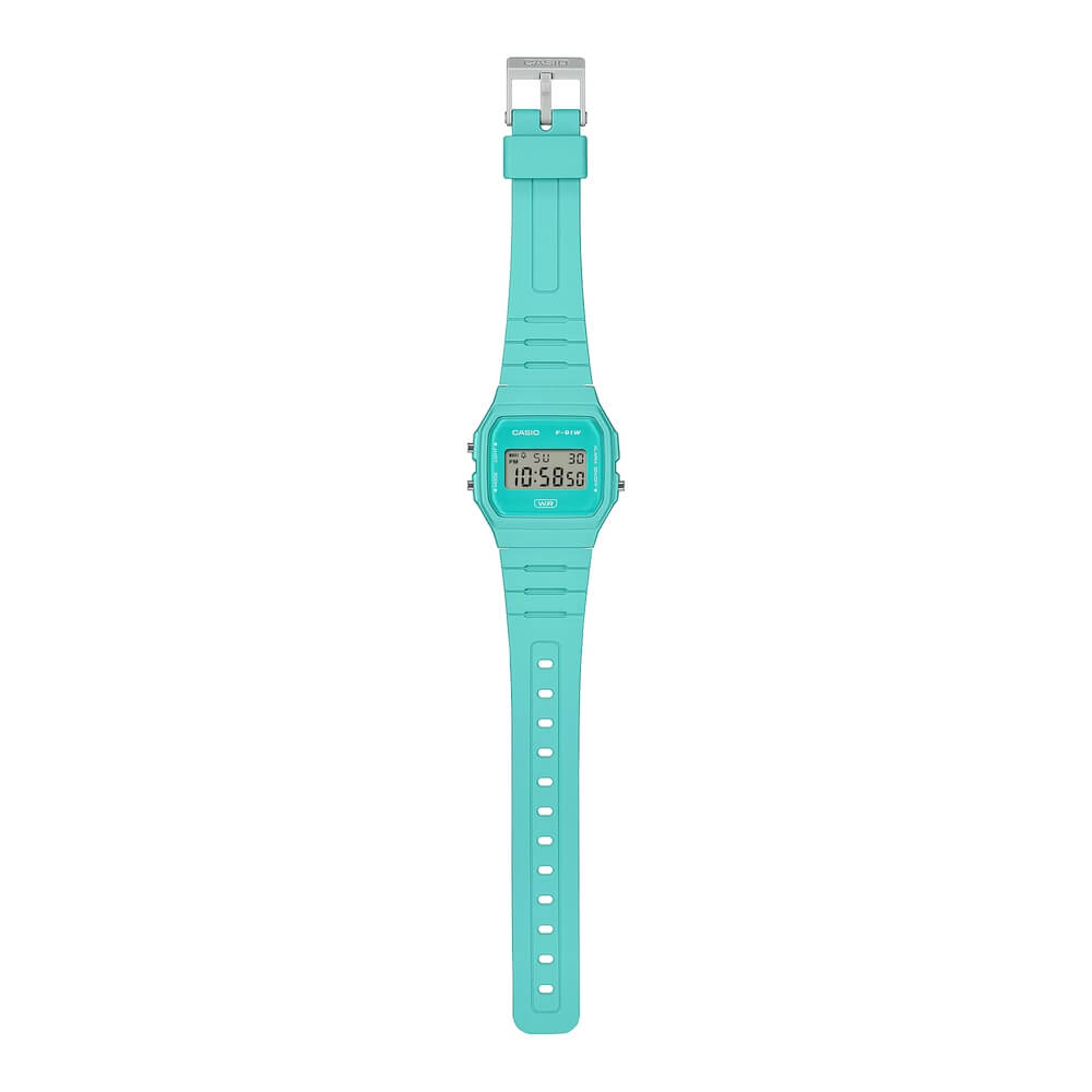 WW2924 Casio Pop Digital Resin Belt Watch F-91WB-2A2DF