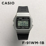 WW1406 Casio Vintage Digital Resin Belt Watch F-91WM-1BDF