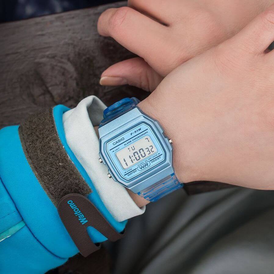 WW1411 Casio Pop Digital Resin Belt Watch F-91WS-2DF
