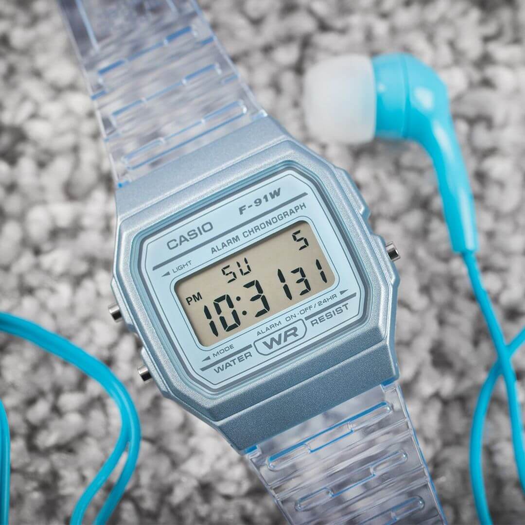 WW1411 Casio Pop Digital Resin Belt Watch F-91WS-2DF