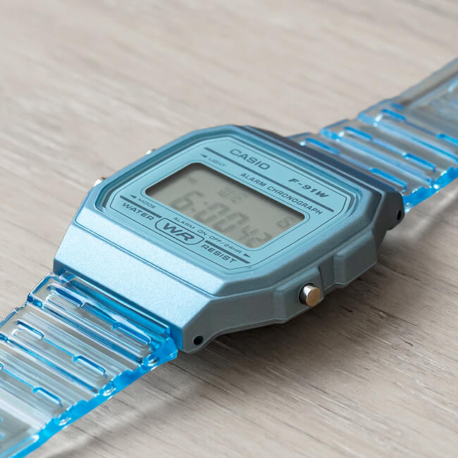 WW1411 Casio Pop Digital Resin Belt Watch F-91WS-2DF