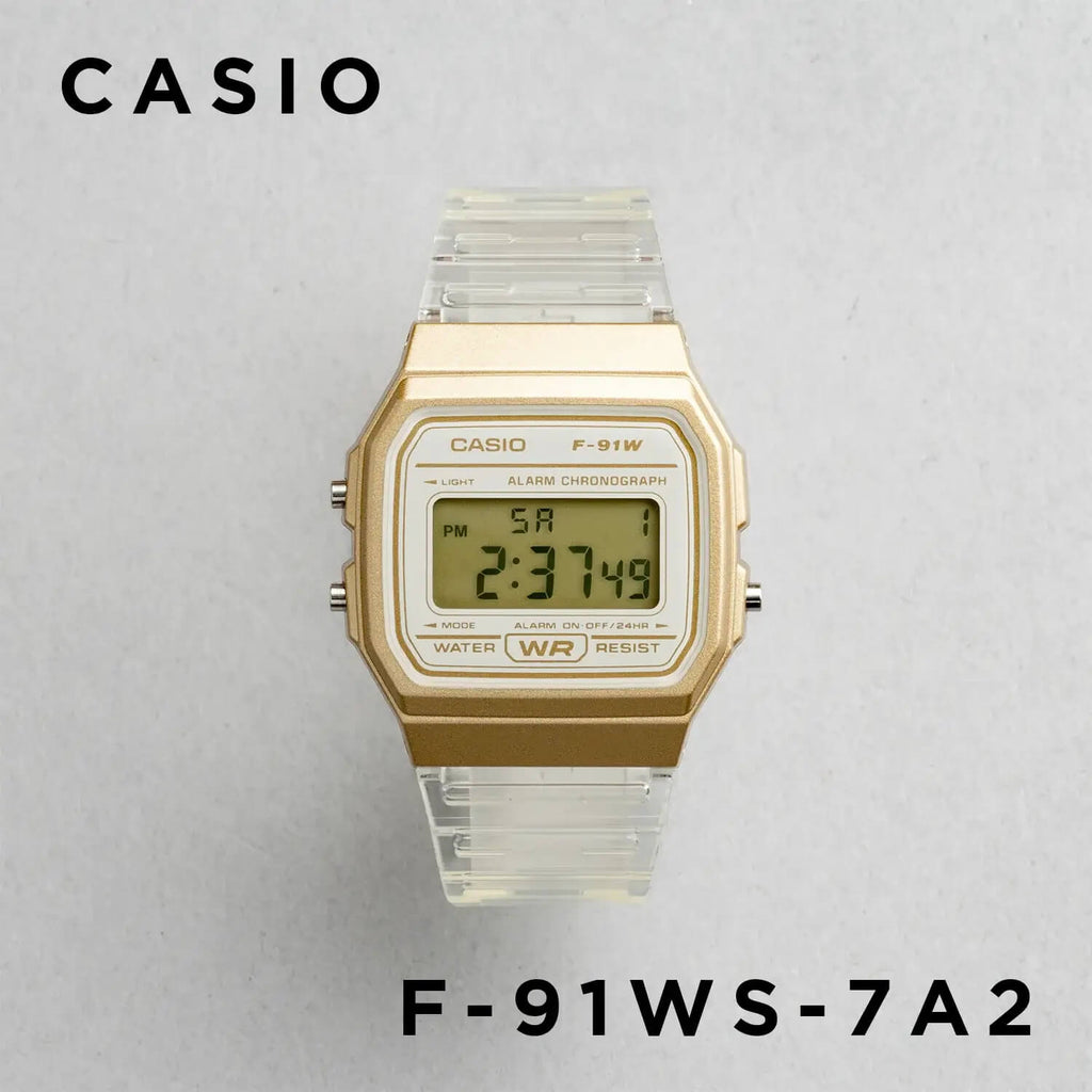 WW2999 Casio Pop Digital Resin Belt Watch F-91WS-7A2DF