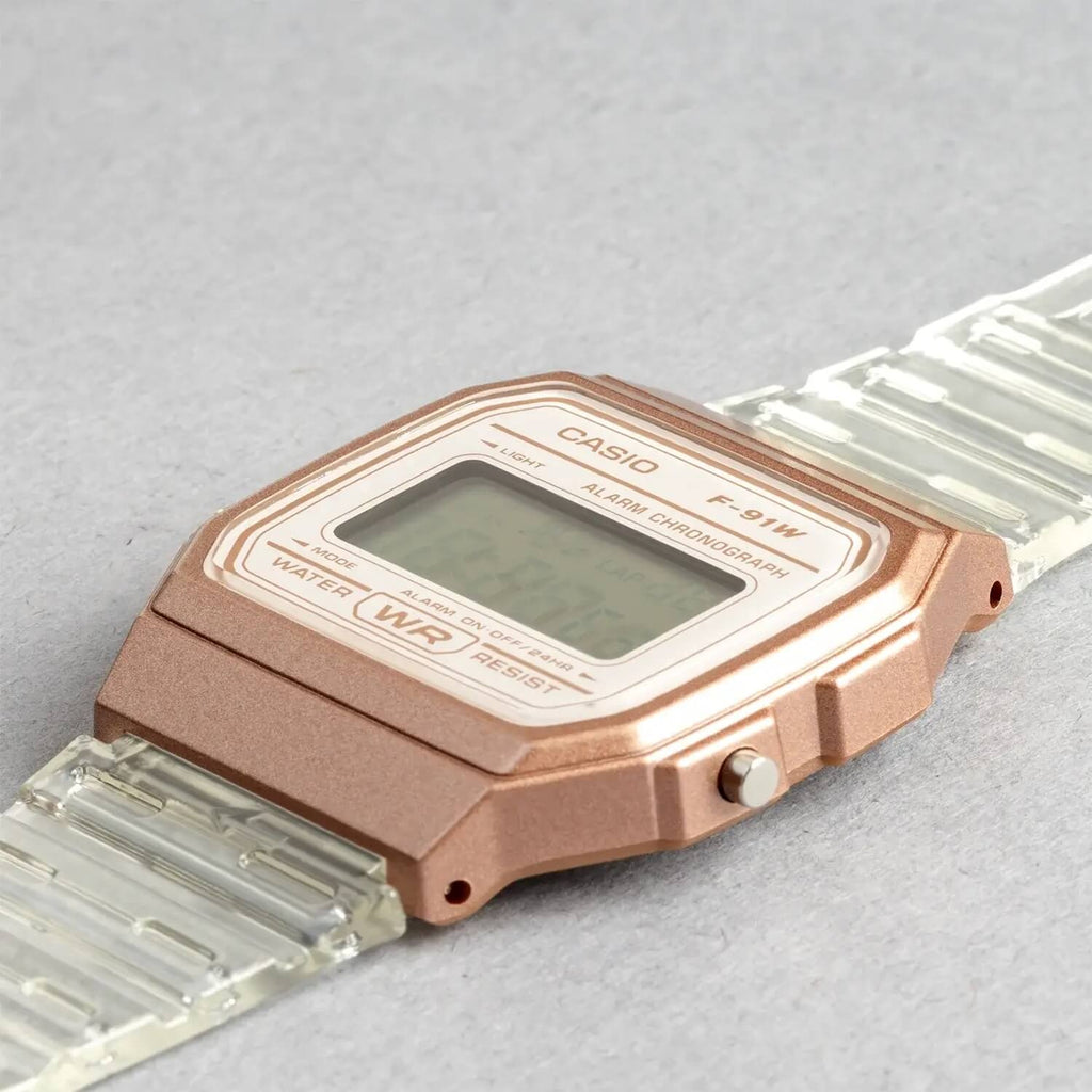 WW3000 Casio Pop Digital Resin Belt Watch F-91WS-7A3DF