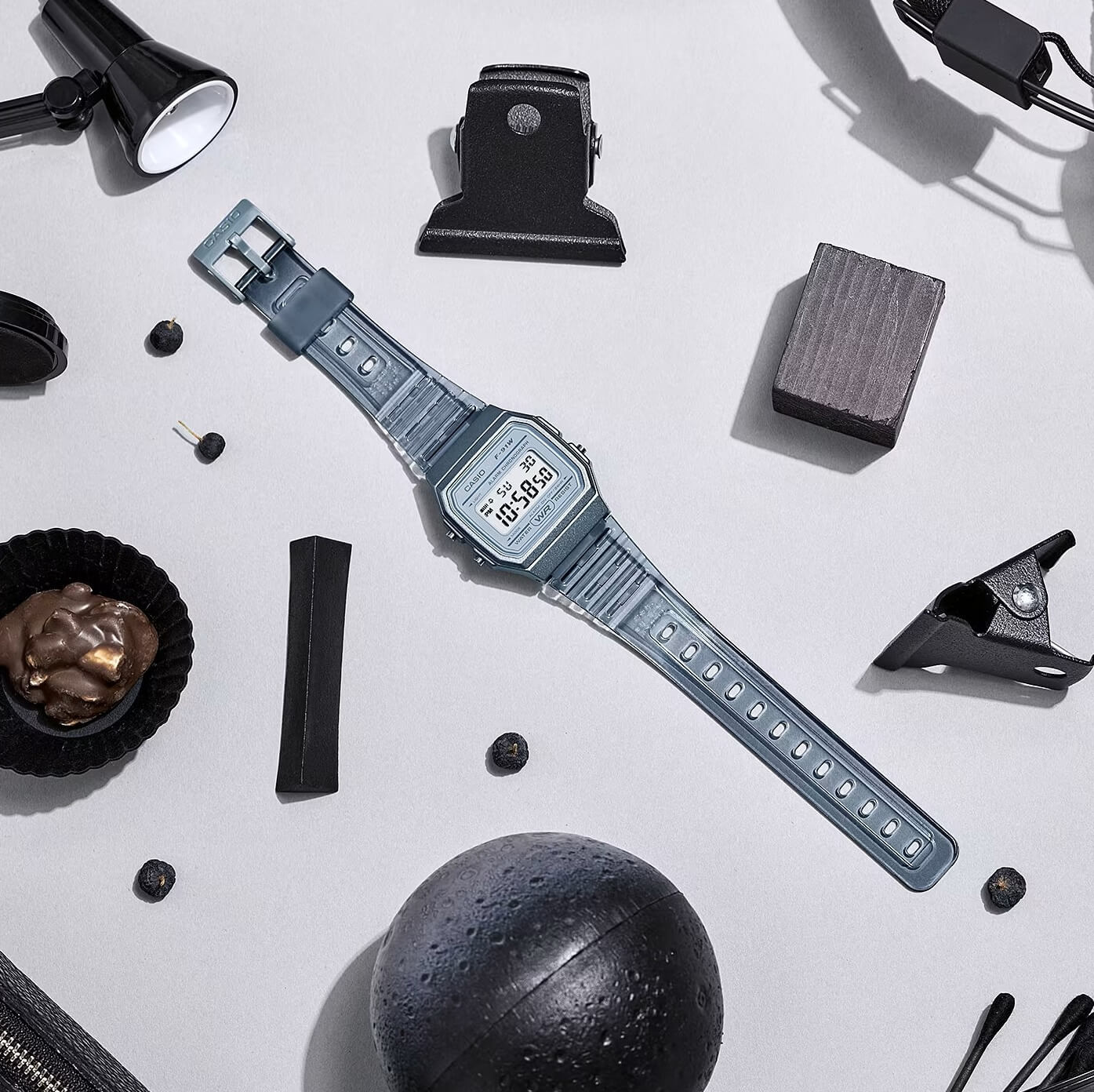 WW1414 Casio Pop Digital Resin Belt Watch F-91WS-8DF