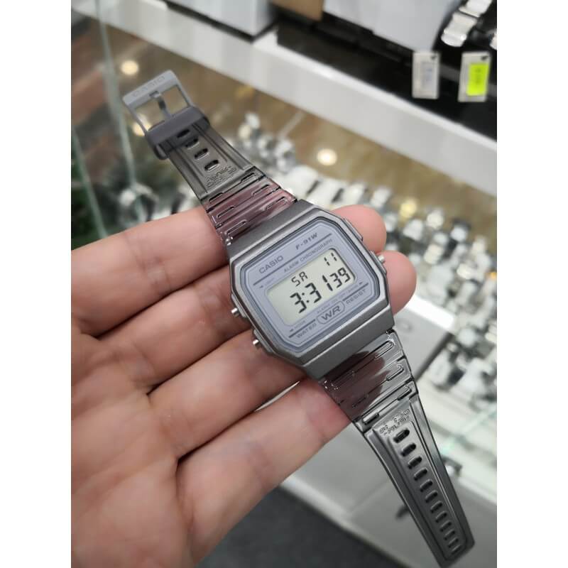 WW1414 Casio Pop Digital Resin Belt Watch F-91WS-8DF