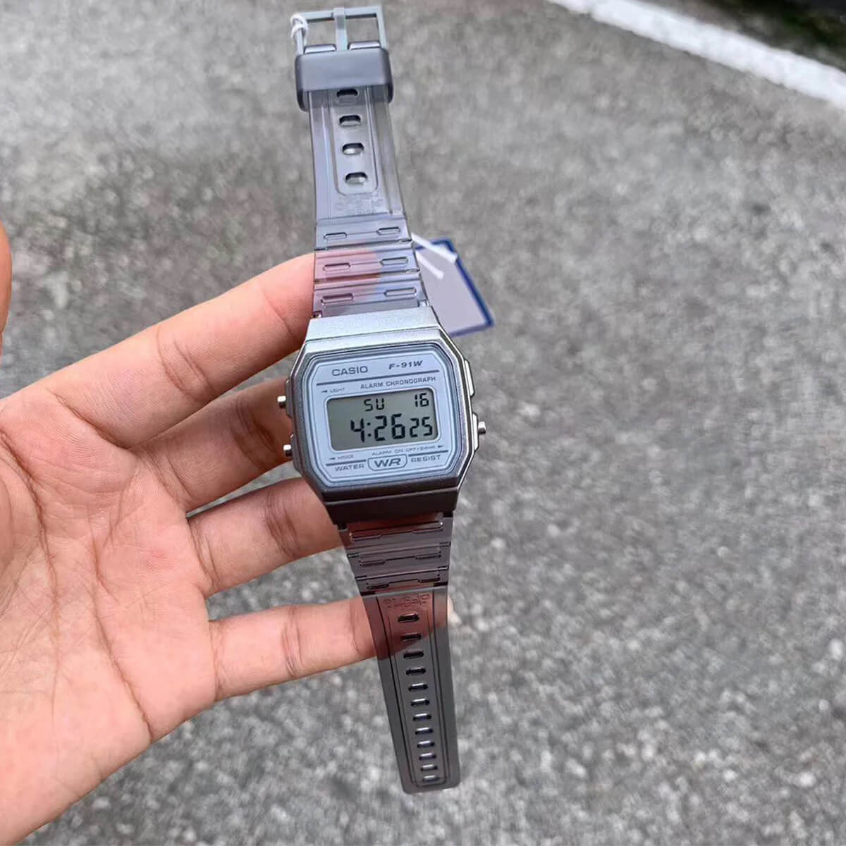 WW1414 Casio Pop Digital Resin Belt Watch F-91WS-8DF