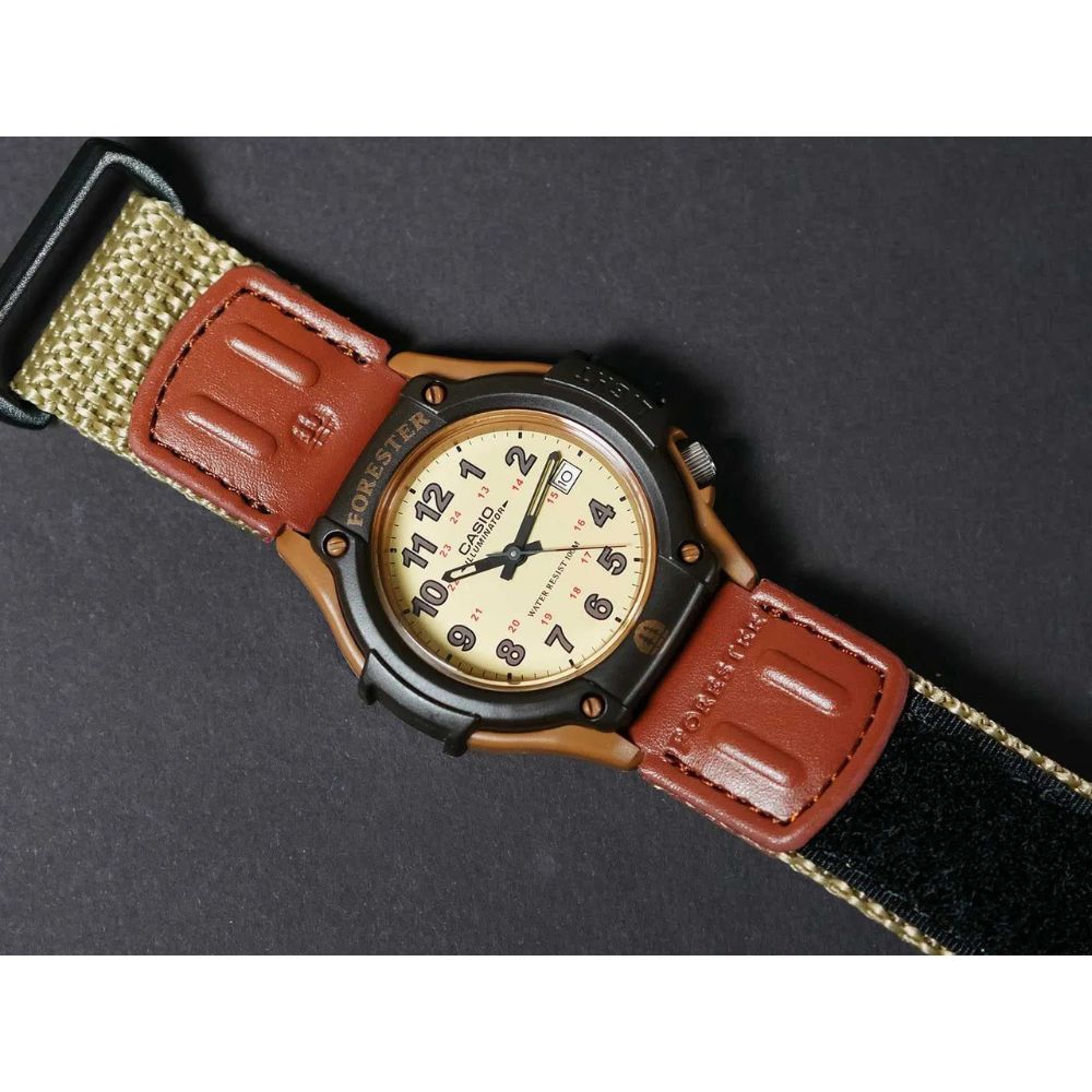 WW0434 Casio Standard Forester Date Cloth Belt Watch FT-500WC-5BVCF