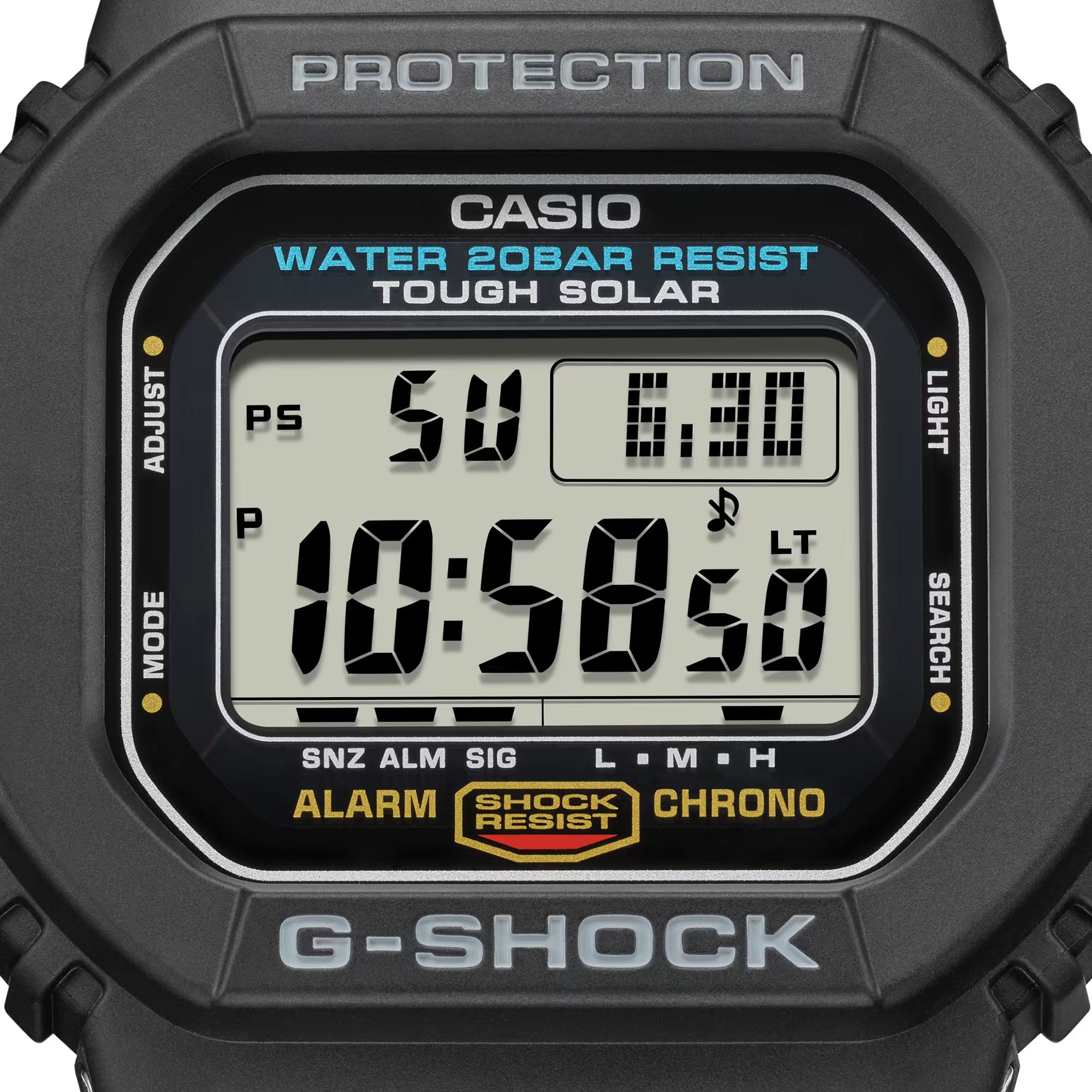 WW2800 Casio G-Shock Tough Solar Digital Resin Belt Watch G-5600UE-1DR