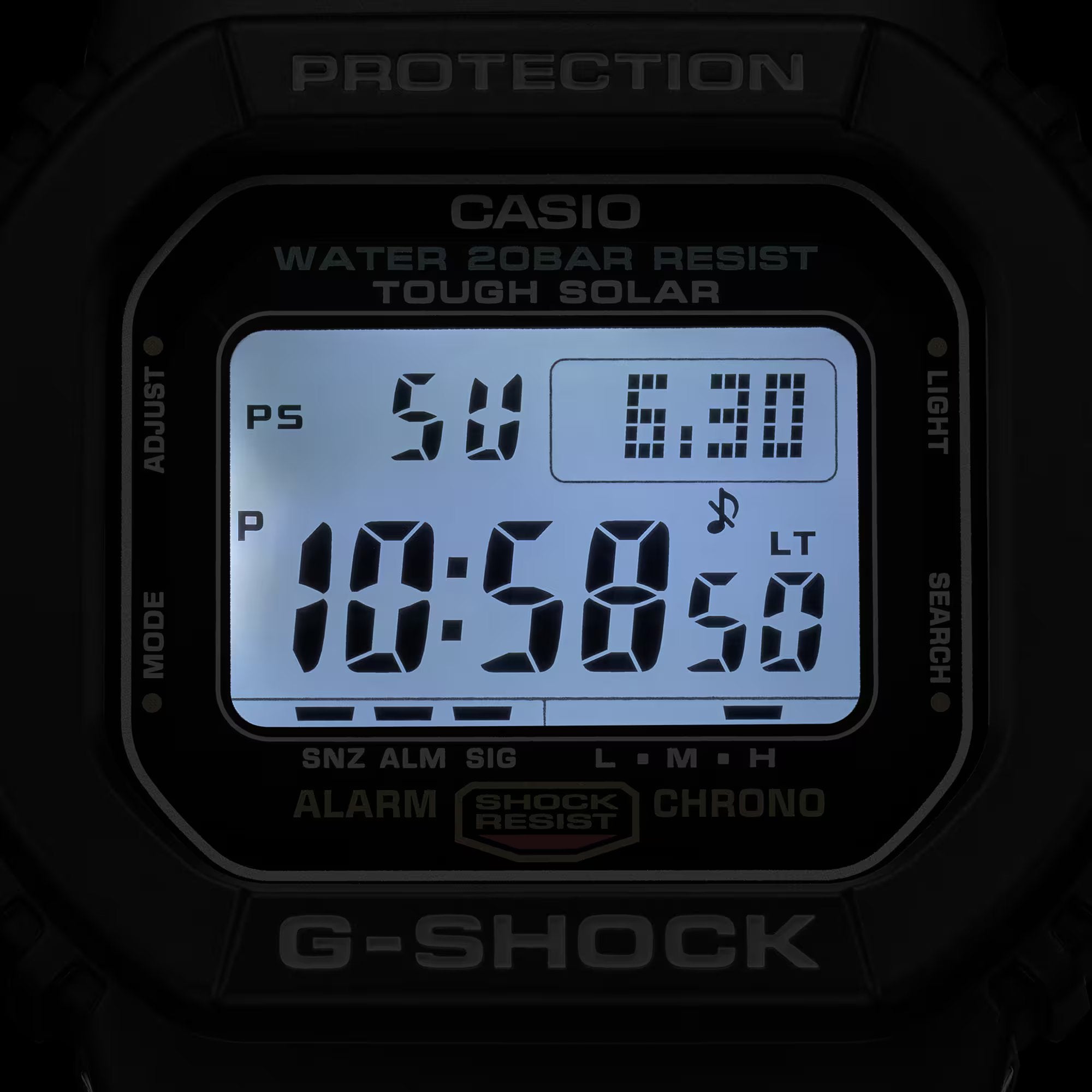 WW2800 Casio G-Shock Tough Solar Digital Resin Belt Watch G-5600UE-1DR