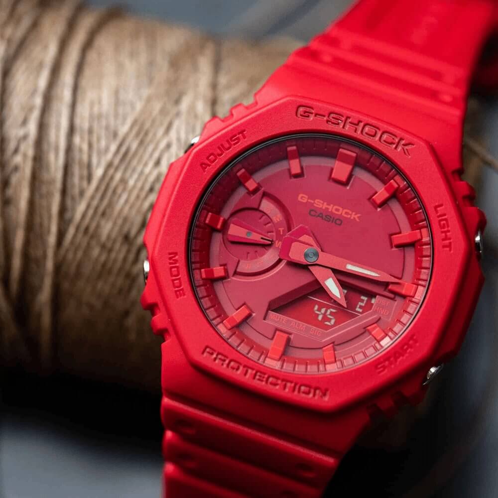 WW3157 Casio G-Shock Analog Digital Resin Belt Watch GA-2100-4ADR