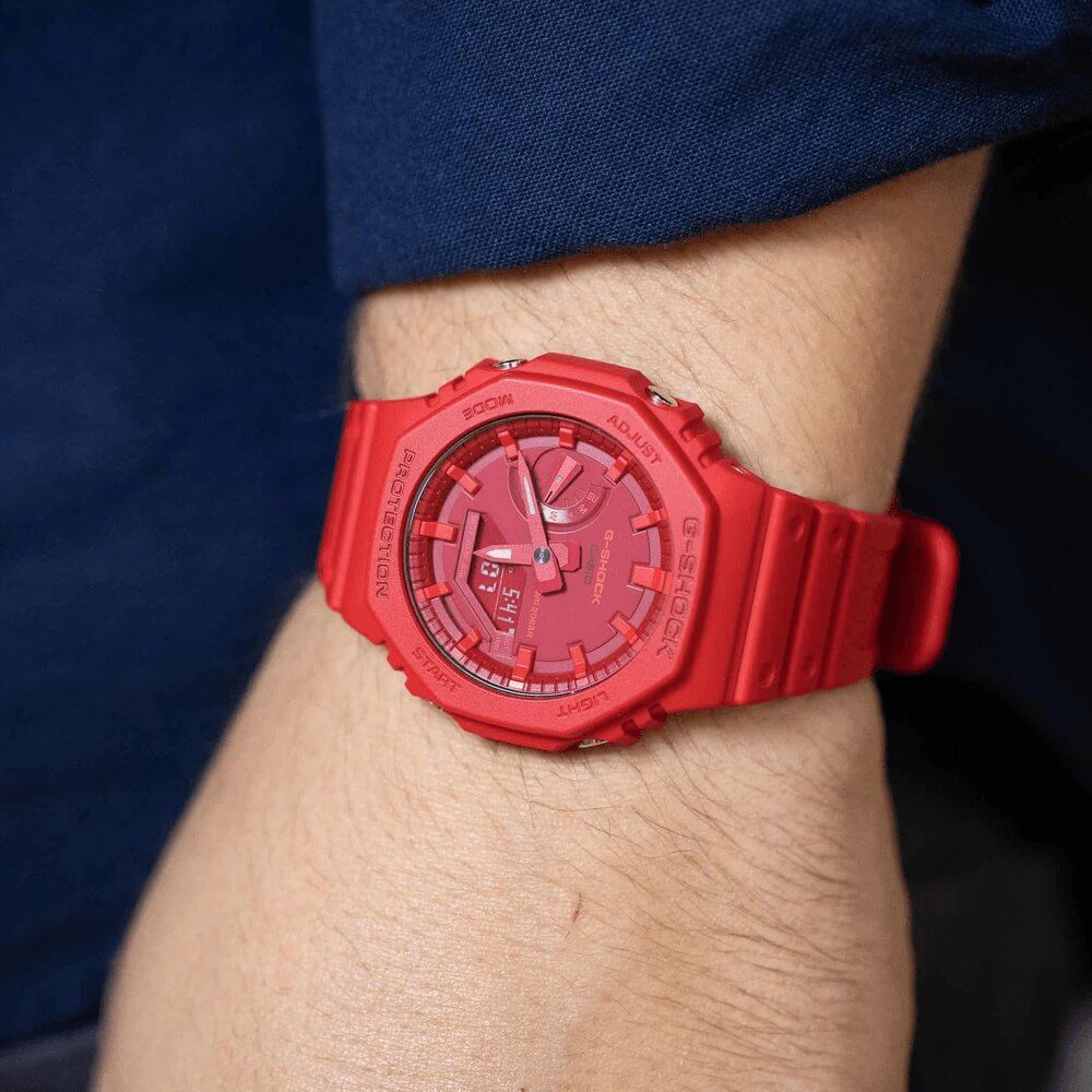 WW3157 Casio G-Shock Analog Digital Resin Belt Watch GA-2100-4ADR