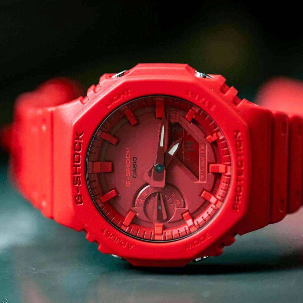 WW3157 Casio G-Shock Analog Digital Resin Belt Watch GA-2100-4ADR