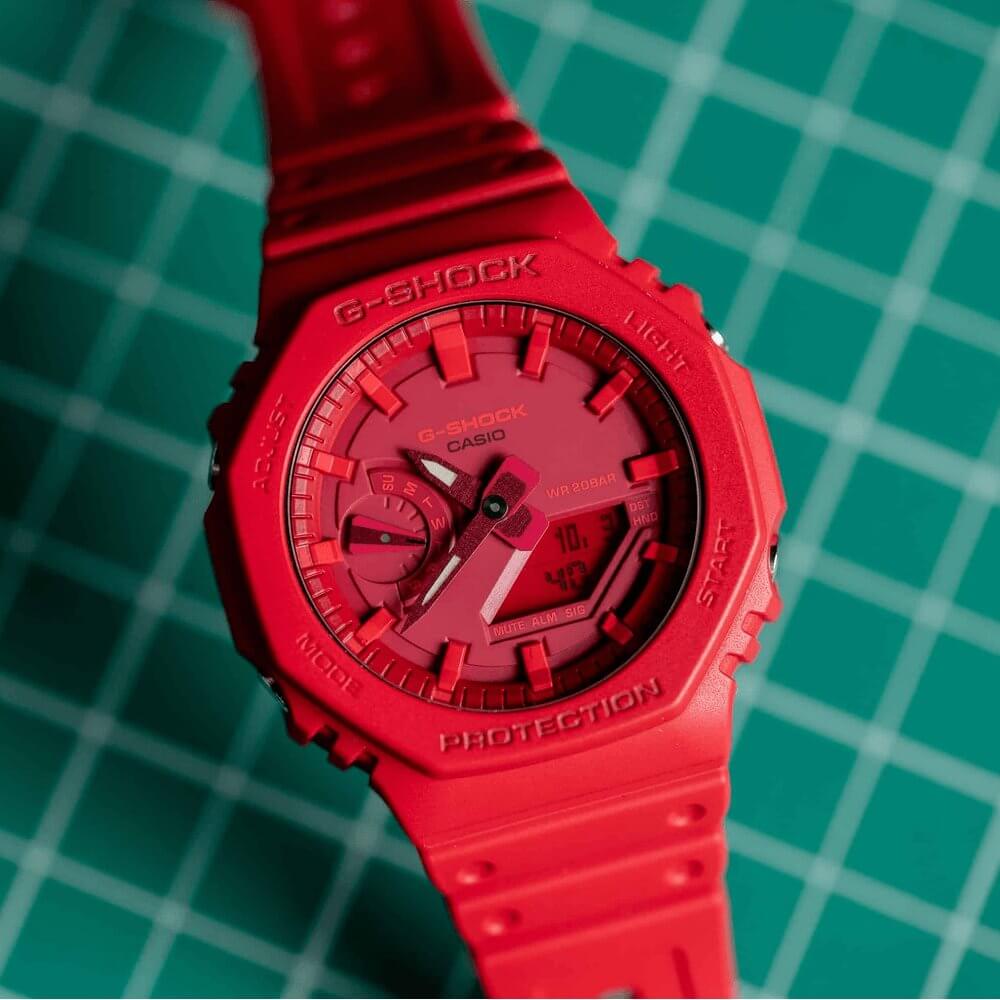 WW3157 Casio G-Shock Analog Digital Resin Belt Watch GA-2100-4ADR