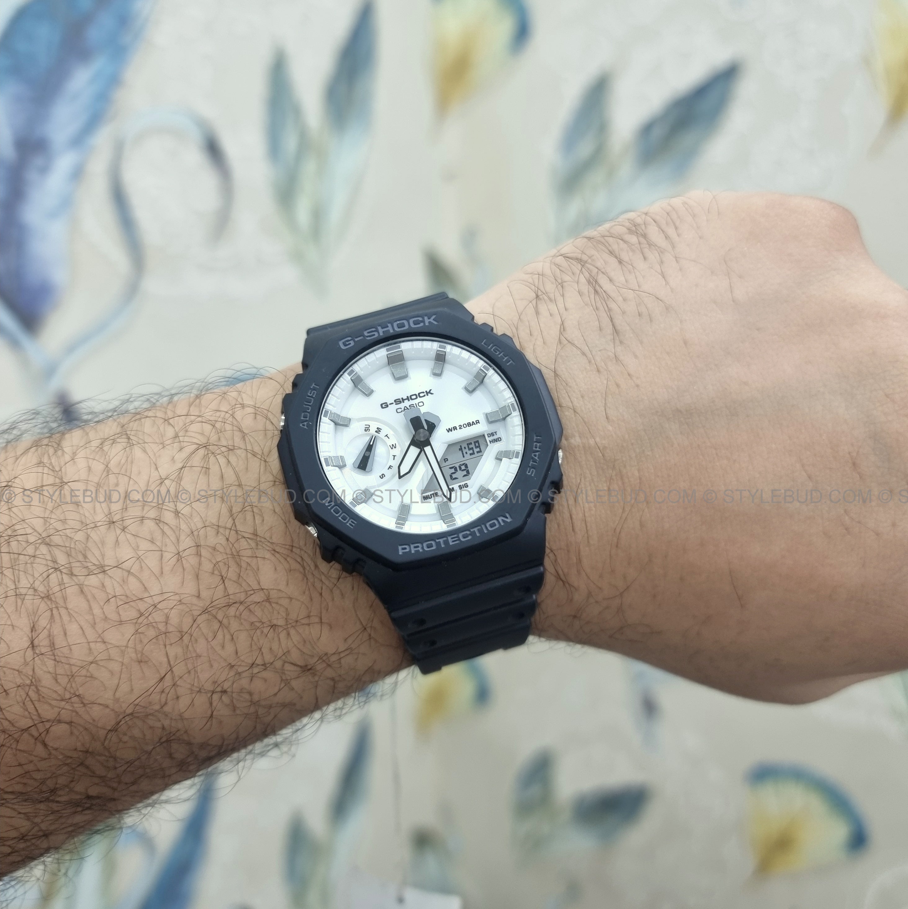 WW3161 Casio G-Shock Analog Digital Resin Belt Watch GA-2100WD-1ADR