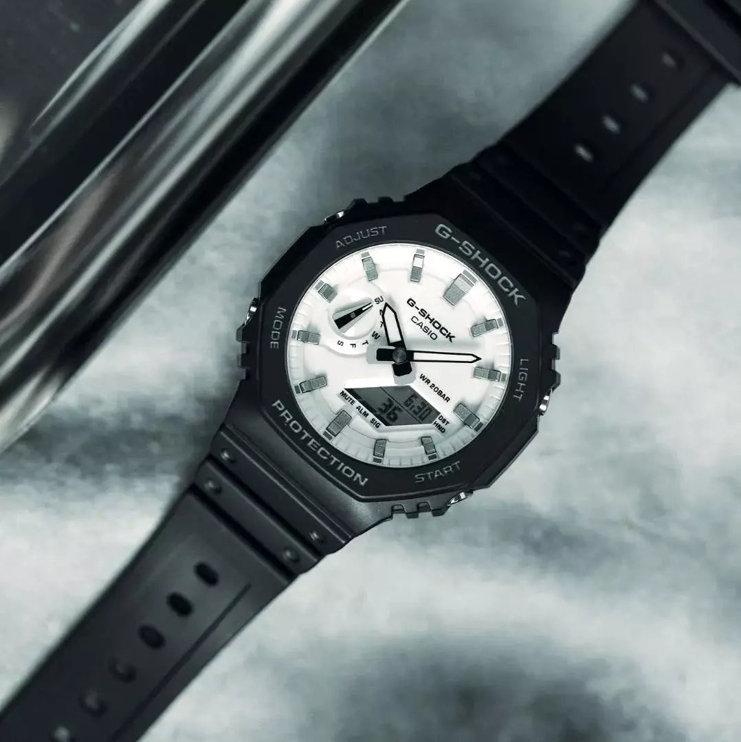 WW3161 Casio G-Shock Analog Digital Resin Belt Watch GA-2100WD-1ADR