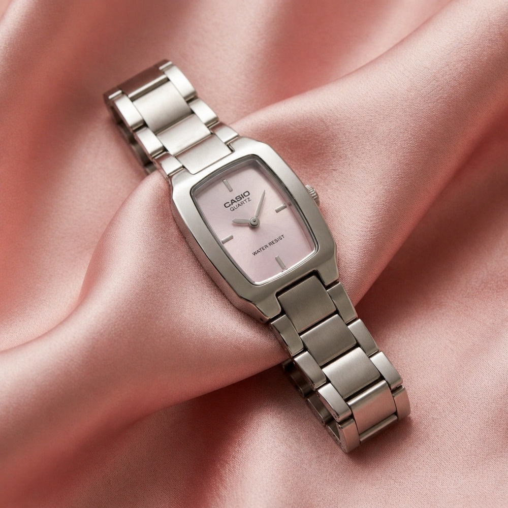 WW2480 Casio Standard Silver Ladies Chain Watch LTP-1165A-4CDF