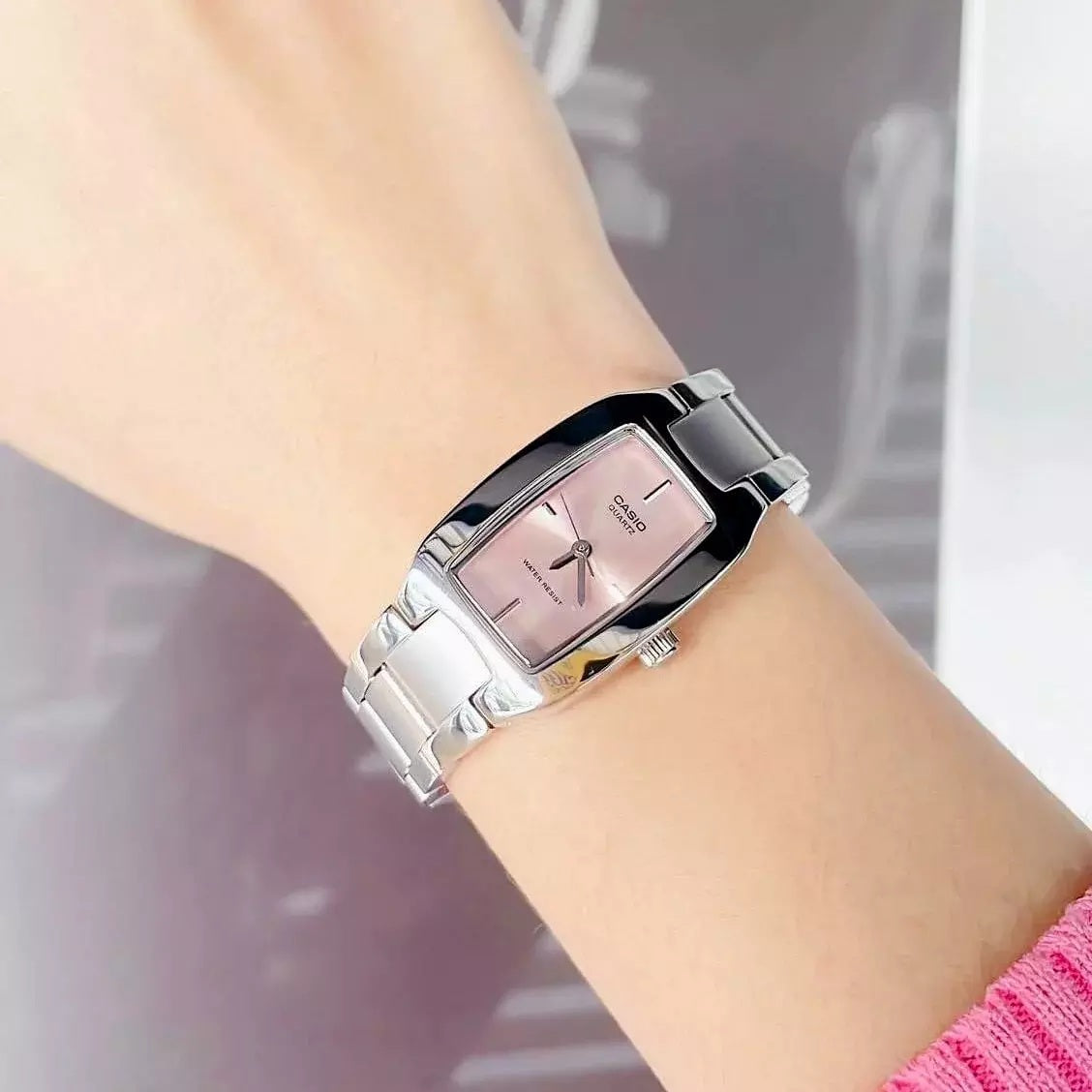 WW2480 Casio Standard Silver Ladies Chain Watch LTP-1165A-4CDF