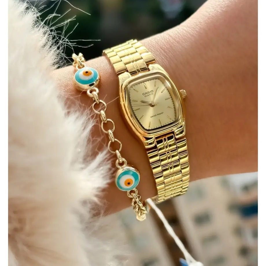 WW2747 Casio Standard Tonneau Ladies Chain Watch LTP-1169N-9ARDF