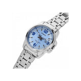 WW0358 Casio Enticer Date Silver Ladies Chain Watch LTP-1314D-2AVDF