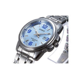 WW0358 Casio Enticer Date Silver Ladies Chain Watch LTP-1314D-2AVDF