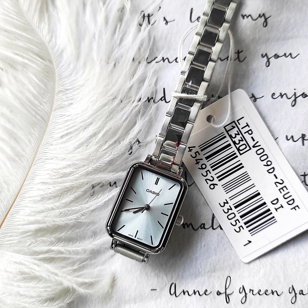 WW2124 Casio Standard Silver Ladies Chain Watch LTP-V009D-2EUDF