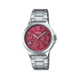 WW2589 Casio Enticer Multifunction Ladies Chain Watch LTP-V300D-4A2UDF