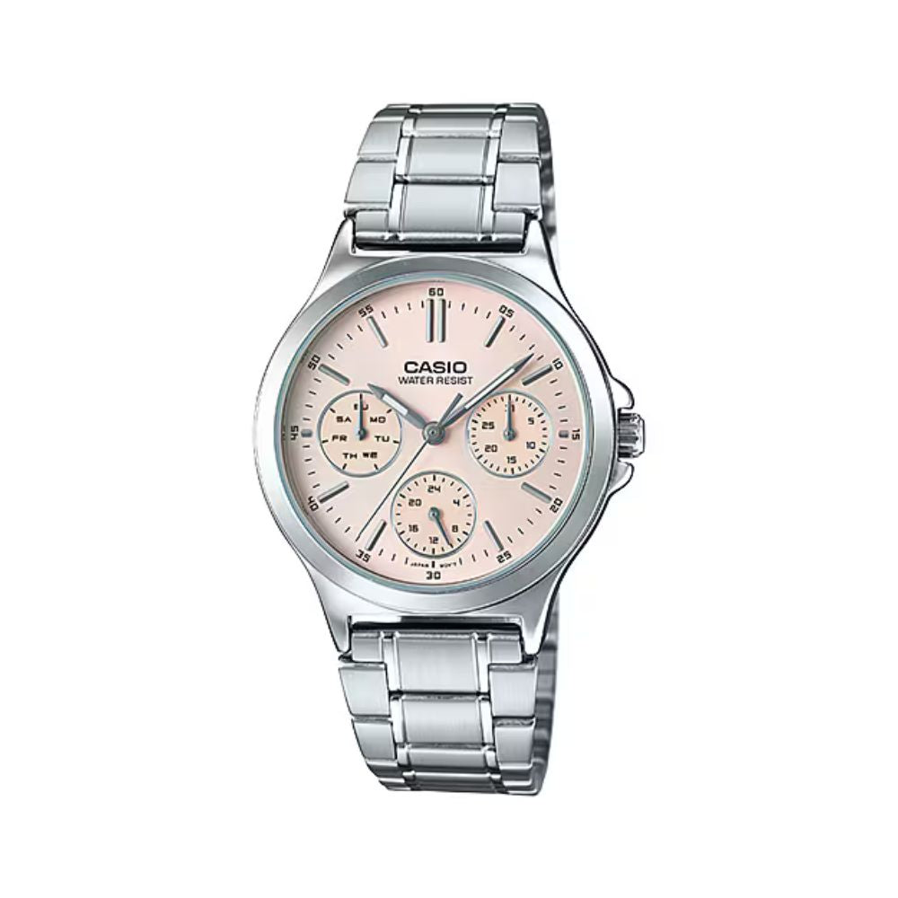 WW2590 Casio Enticer Multifunction Ladies Chain Watch LTP-V300D-4AUDF