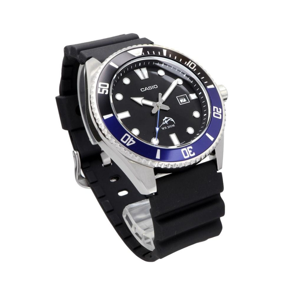 WW2848 Casio Standard Duro Marlin Date Resin Belt Watch MDV-106B-1A1VCF