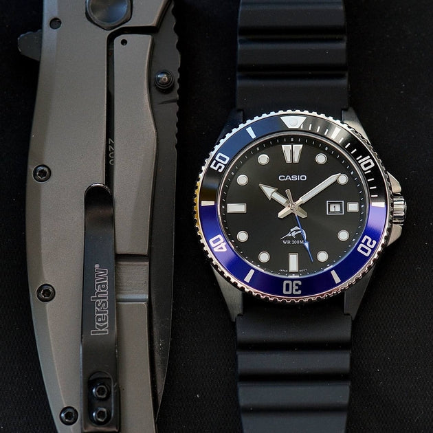 WW2848 Casio Standard Duro Marlin Date Resin Belt Watch MDV-106B-1A1VCF