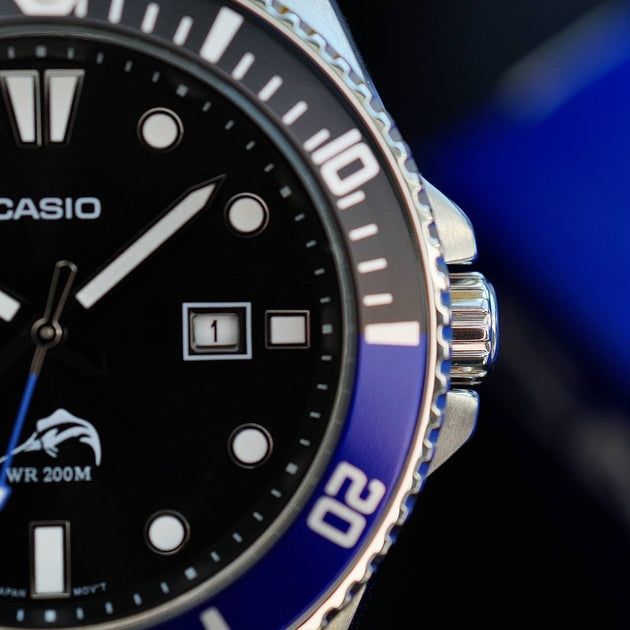 WW2848 Casio Standard Duro Marlin Date Resin Belt Watch MDV-106B-1A1VCF