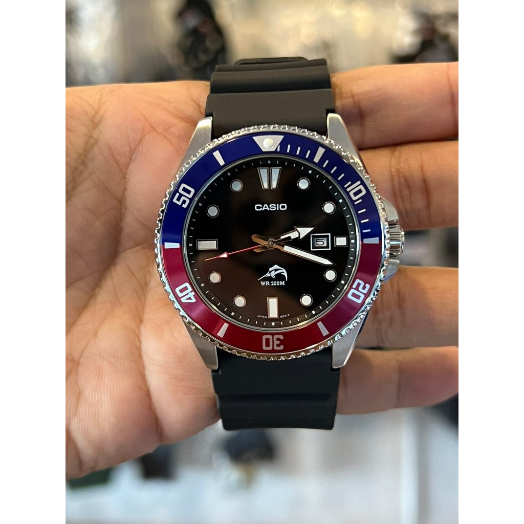 WW2849 Casio Standard Duro Marlin Date Resin Belt Watch MDV-106B-1A2VCF
