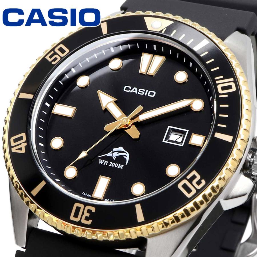 WW2852 Casio Standard Duro Marlin Date Resin Belt Watch MDV-106G-1AVCF