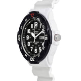 WW1904 Casio Youth Day Date White Resin Belt Watch MRW-200HC-7BVDF