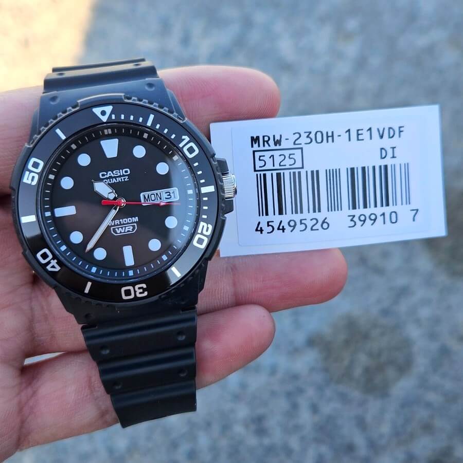 WW3092 Casio Standard Day Date Resin Belt Watch MRW-230H-1E1VDF