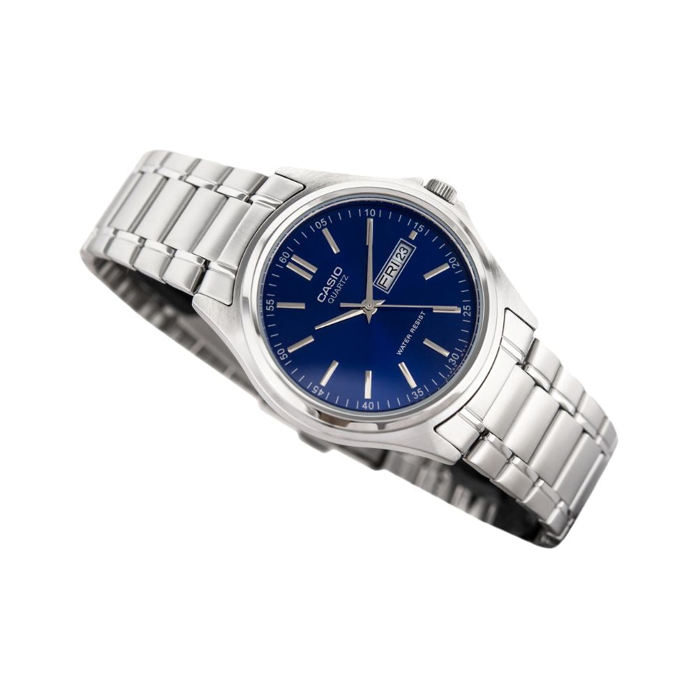 WW0195 Casio Standard Day Date Chain Watch MTP-1239D-2ADF